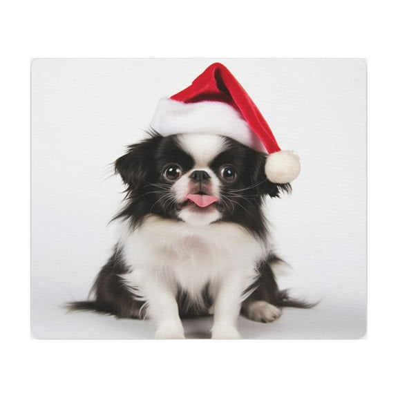 DistinctInk Mouse Pad - 1/4" Foam Rubber - Japanese Chin Puppy