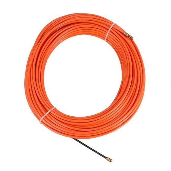4Mm 30 Meter Orange Guide Device Nylon Electric Cable Push Pullers Duct Snake Rodder Fish Tape Wire