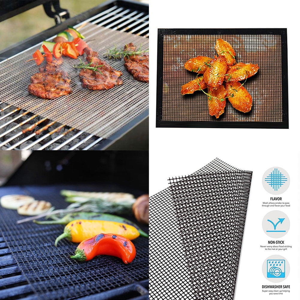 Easy BBQ GrillMat Bake NonStick Grilling Bake Barbecue Accessories 33x40cm 