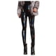 thumbnail image 1 of Gibobby Leggings Mujer Leggings Pantalones cuero cuero ajustados Lápiz Pantalones sexy mujer Leggings Pantalones cintura（Negro， L), 1 of 5