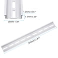 thumbnail image 2 of Unique Bargains 2pcs Aluminum DIN Rails, 12 Inches Long, 35mm Wide, 7.5mm High, Terminal Block Mounting Din Rail, 2 of 5