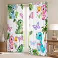 thumbnail image 2 of Castle Fairy Kawaii Dinosaur Black Out Curtains for Children Kids Boys,Flying Butterflies Curtains Pack Of 2 (42X63 Each),Cartoon Dino Bedroom Curtains,Microfiber Bedroom Decor, 2 of 6