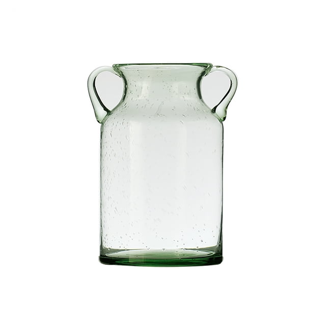 (Moyen) vase en Verre à Bulles à Double Oreille