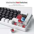 thumbnail image 3 of Teclado mecánico Ussixchare 60% Interruptor rojo con cable de 68 teclas, 3 of 8