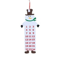 Christmas Tree Felst Calendar Hanging Christmas Cartoons Chestnut Deer Christmas Calendar Countdown Decoration