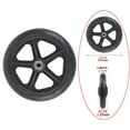 thumbnail image 6 of Serenable Wheelchair Front Wheel Replacement Accessories Replace Parts Rubber Material 6inch, 6 of 10