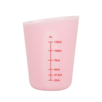 Silicone Flexible Measuring Cups Double Scale Baking Measuring Cup Melting Cups for Resin Butter Chocolate Baking and More 125ML