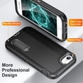 thumbnail image 4 of for iPhone SE Case 2022/2020, iPhone 7/8 Phone Case with Built in Kickstand, Shockproof/Dustproof/Drop Proof Military Grade Protective Cover for Apple iPhone SE/7/8 4.7"(Black), 4 of 7