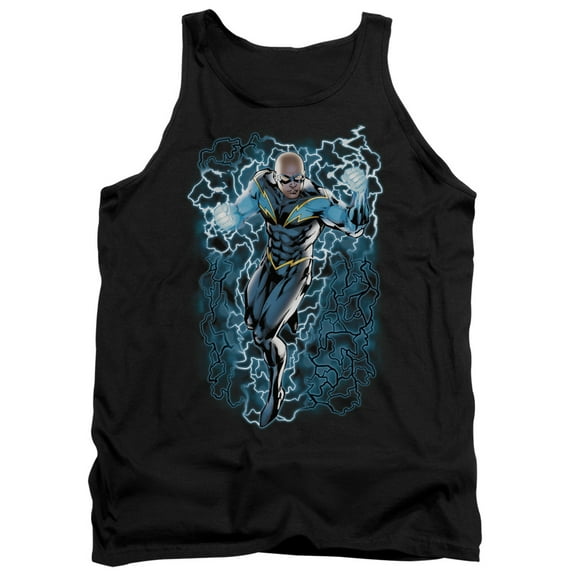 Jla - Black Lightning Bolts - Tank Top - X-Large