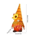 thumbnail image 3 of Antqov Thanksgiving Faceless Fall Gnomes Dolls Ornaments Holiday Decorations Sunflower Maple Leaf Rudolf Fall Decor for Party Home Tabletop Supplies Gifts, 3 of 6