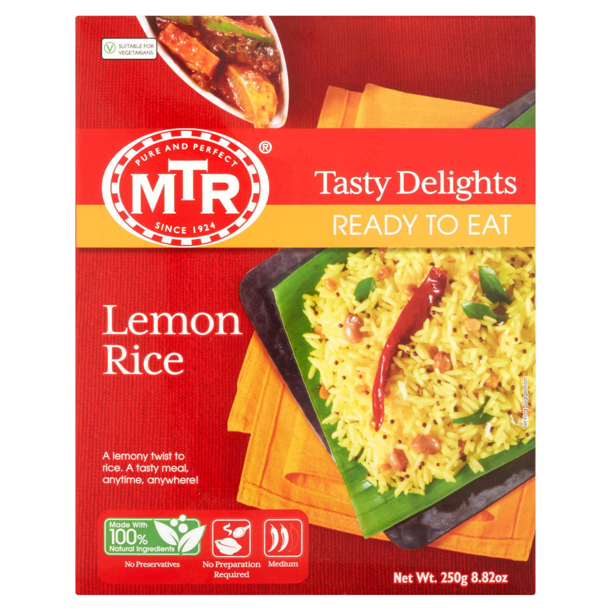 MTR Tasty Delights Lemon Rice Ready to Eat, 8.82 oz