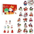 thumbnail image 2 of TopLLC Christmas Calendars, Christmas Tree Ornaments, Christmas Decorations Christmas Gifts Christmas Series Christmas 24 Countdown Calendar Box Snowman Surprise Box Countdown Calendar for Festivals, 2 of 8