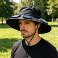 thumbnail image 6 of Luckky 3-in-1 Hands-Free Solar Cooling Hat Fan,UPF 50+ Sun Protection Hat with Removable Fan,Dual Solar & Type-C Rechargeable Outdoor Ventilated Hat for Men Women Fishing Cycling Gardening, 6 of 7