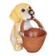 thumbnail image 4 of Estatua de cachorro con cesta, estatuilla de resina para perro, decoraciones de joyería, caja de contenedor de escritorio, caja de almacenamiento de p Macarena estatuas de escritorio, 4 of 8