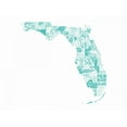 thumbnail image 2 of Grey, Jace 24x19 White Modern Wood Framed Museum Art Print Titled - Florida Turquoise, 2 of 4
