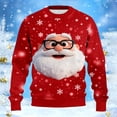 thumbnail image 2 of Knitted Ribbed Casual Pullover Sweater Long Sleeve Crewneck Top for Autumn Winter Holiday Comfortable Soft Warm Fashion Outerwear Cute Fashion M, 2 of 4