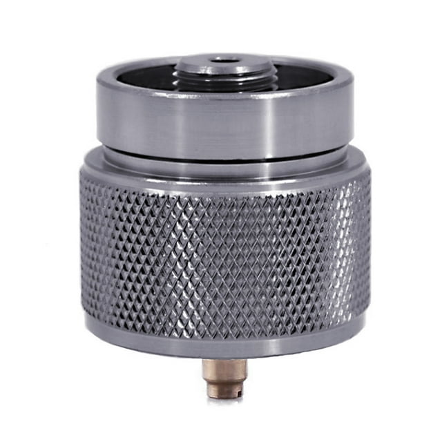 Amdohai Adaptateur de Camping 1 Lb pour Petit Réservoir de Propane Entrée EN417 Sortie à Valve Lindal