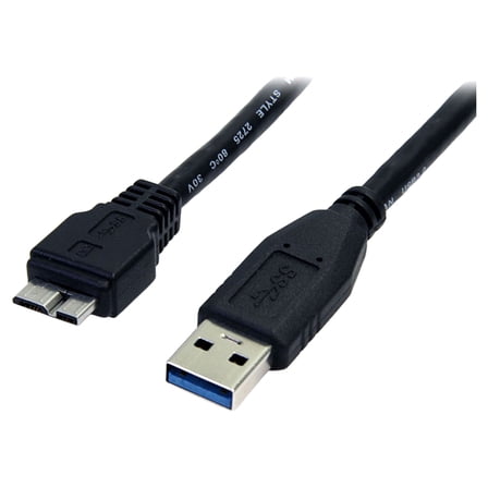 StarTech.com USB3AUB50CMB 1.6 ft Black SuperSpeed USB 3.0 Cable A to Micro B