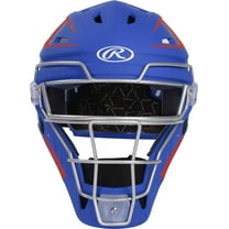 Rawlings Velo Baseball Senior Catcher's Helmet | Royal/Scarlet | Senior