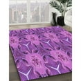 thumbnail image 3 of Ahgly Company Machine Washable Indoor Square Transitional Heliotrope Purple Area Rugs, 7' Square, 3 of 7
