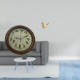 thumbnail image 2 of Reloj de pared con figura de pájaro cantor, estatua de animal decorativo, pequeñas estatuas de pájaros hechas de resina de vidrio PP, adecuado para sa, 2 of 7