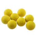 thumbnail image 2 of LEEYNEER Practice Plastic Golf Balls 18PCS Yellow Dimpled PU Golf Balls  Indoor Use, 2 of 8