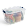 thumbnail image 3 of Rubbermaid Cleverstore 32 Quart Plastic Storage Tote Container with Lid (6 Pack), 3 of 12