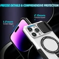 thumbnail image 2 of K-Lion for iPhone 15 Pro Case with Screen Protector,Mag Safe Magnetic Ring Holder Stand Shockproof Protective Case Military Grade Drop Protection Bumper Cover Case for iPhone 15 Pro,White + Black, 2 of 10