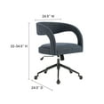 thumbnail image 4 of Home Office Chair, Blue, Fabric, Home Office Business, Modern Contemporary, HB37702, 4 of 10