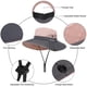 thumbnail image 4 of Sombrero para el sol plegable para mujer, ajustable, de algodón, con ala ancha y protección UV, 4 of 5