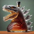 thumbnail image 3 of Artistic Whiskey Decanters Set – Handcrafted Animal-Shaped Glass Bottles, Striking Novelty Bar Display & Sophisticated Decorative Liquor Container-Godzille10oz, 3 of 5