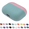 thumbnail image 4 of Funda protectora de silicona Tholdsy para auriculares inalámbricos con caja a prueba de golpes verde morado, 4 of 6