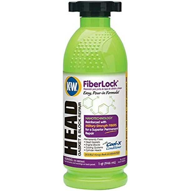 K&W 401224 FiberLock Head Gasket & Block Repair 32 Fl Oz