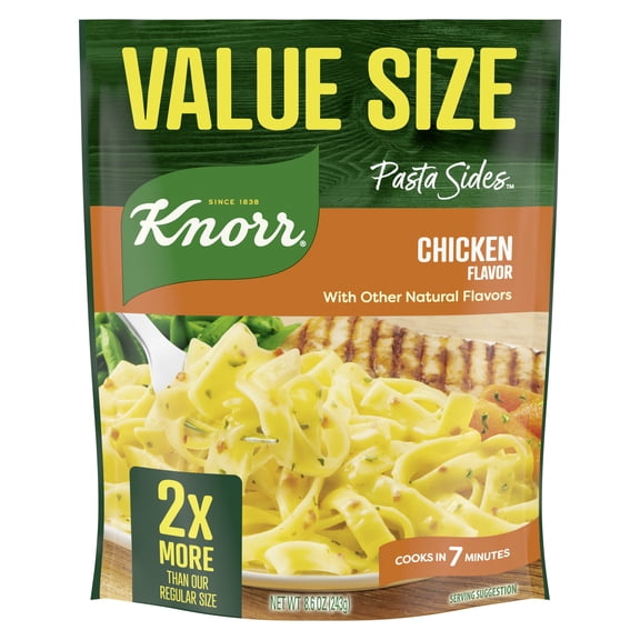 Knorr No Artificial Flavors Creamy Chicken Pasta Sides Cooks in 8 Minutes, 8.6 oz 2x Regular