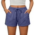 thumbnail image 5 of Lmueinov Women's Casual Shorts, High Waisted Sweat Shorts with Drawstring and Pockets, Lightweight Athletic Summer Lounge Pants, 5 of 5
