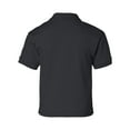 thumbnail image 3 of DryBlend Youth Jersey Polo, L, Black, 3 of 3