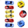 thumbnail image 4 of 6 vehículos de fricción, vehículos inerciales pequeños, coches de juguete, modelos de coches de dibujos animados (colores aleatorios), 4 of 8