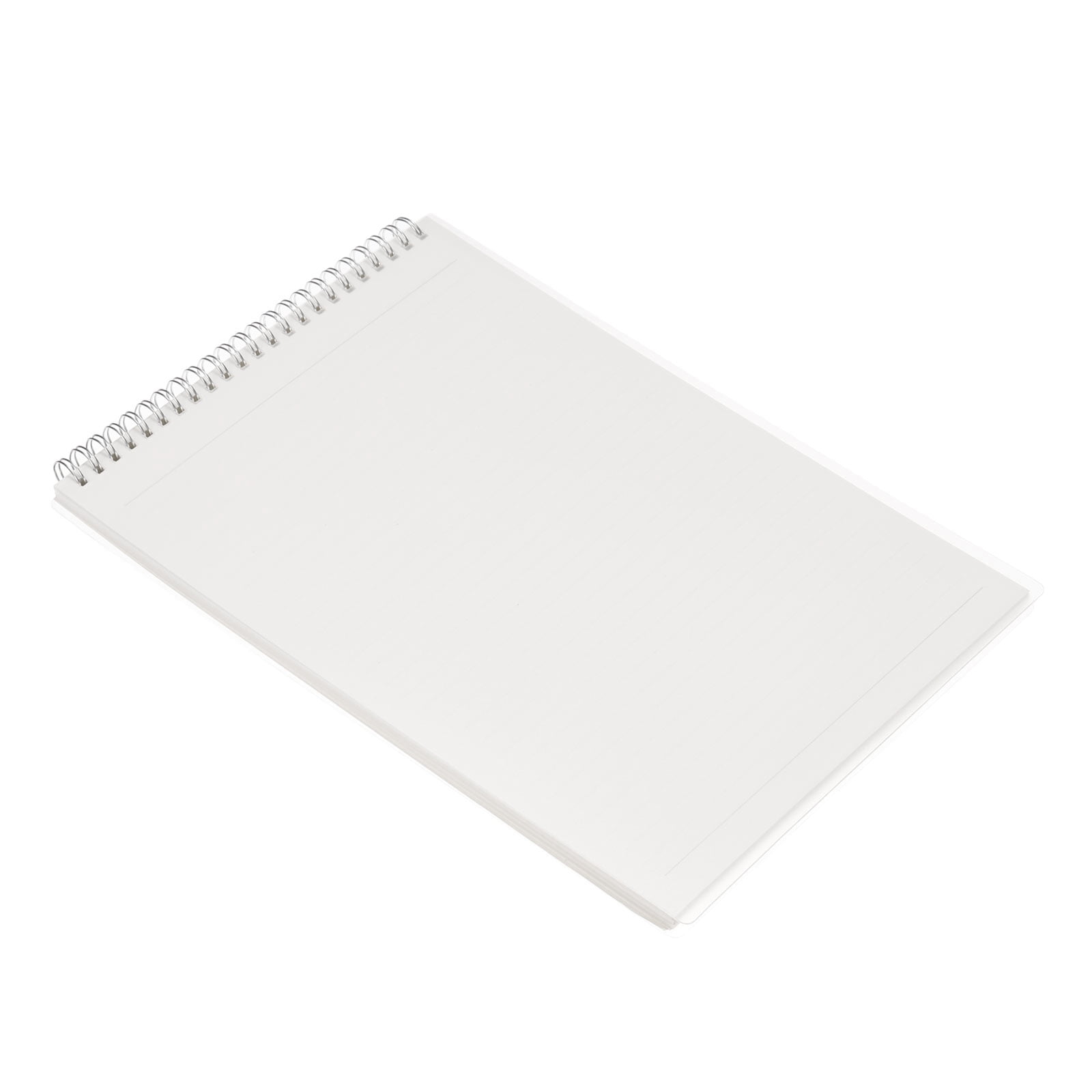 a4-top-memo-pad-8x11-inch-80-sheets-ruled-paper-spiral-notebook-clear