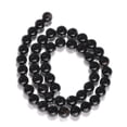 thumbnail image 3 of Natural Agate Beads Strands Dyed Round Black 8mm Hole: 1mm about 48pcs/strand 38cm, 3 of 6