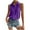 Purple, variant on JCCXIN Tops For Women Ladies Sleeveless Button Down Shirts Blouses Solid Color Casual Loose V Neck Tank Tops For Work Casual Tops Trendy