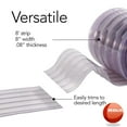 thumbnail image 4 of Resilia Vinyl Replacement Strip Curtain for Walk-in Freezers, Coolers, and Warehouse Doors - Industrial Grade Plastic Curtains, Single Strip, 8 Inches x 8 Feet, Clear, 4 of 10