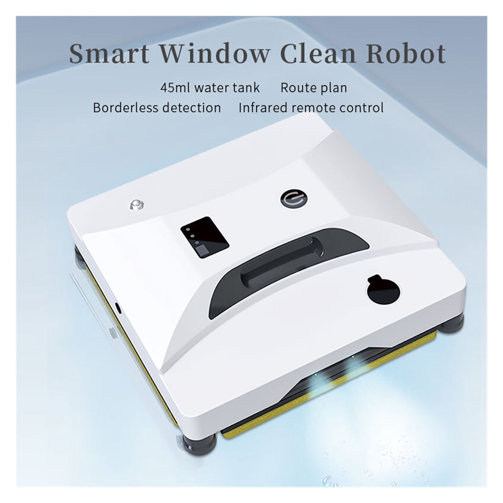Electric Automatic Robot Window Cleaner Glass Washer Spray Water Home Robotic Vacuum Cleaner For Window Floor,Windows, Tiles, Bathrooms ,Slim Compact Design