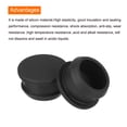thumbnail image 4 of Silicone Snap in Locking Hole Plugs, Seal Cover Panel Round for Kitchen Rubber Bulkheads 20mm Black,4Pcs, 4 of 7