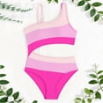 thumbnail image 4 of Cethrio Girls' One Piece Swimsuits, Beach Quick-drying Summer Vacation Girls'Swimwear Pink Size 10-12, 4 of 4