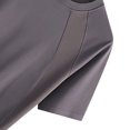 thumbnail image 4 of hoksml Men's Raglan Short Sleeve T Shirt Contrast Panel Seam Detail Soft Stretch Crew Neck Top for Gym Daily Street Casual Wear, 4 of 8