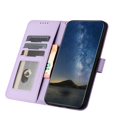 thumbnail image 3 of Flip Case Compatible with Apple iPhone 16 Pro, Mandala Embossed Premium PU Leather Hand Wrist Cards Holder Folio Stand Luxury Protective Drop Proof Phone Case for iPhone 16 Pro,Purple, 3 of 8