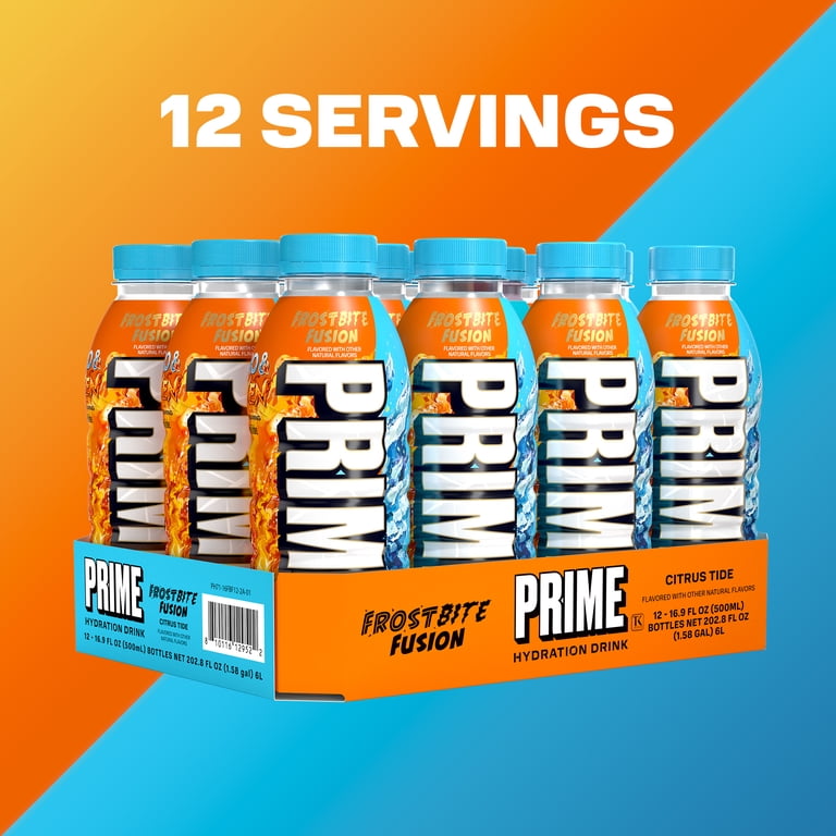 Prime Hydration Frostbite Fusion Sports Drink, 16.9 fl oz, 12 Pack photo 8