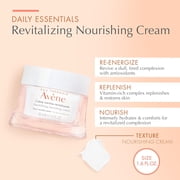 Avene Revitalizing Nourishing Cream - Ultra Nourishing Facial Moisturizer - Non-comedogenic, 1.6 fl oz