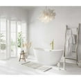 thumbnail image 3 of Elegant Kitchen & Bath BT10354GW-BGD 59 in. Soaking Bathtub, Glossy White with Brushed Gold Trim, 3 of 8