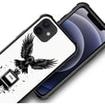 thumbnail image 4 of Case for iPhone 11 Case, Graphic Design Case for Girl Boy Soft Silicone Hard Acrylic Shock Protection Designed Case for iPhone 11 Black Fly Raven Ink Bottle Pattern, 4 of 7